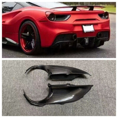 Carbon Fiber Rear Light Cover Tail Light Cover NV Style For Ferrari 488 