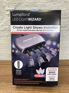 NEW Lumations LED LightWizard 4 Ports LED Lights Plug &amp; Play 10 Shows And Remote