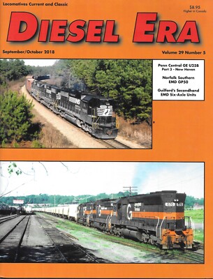 Diesel Era Sept.2018 New Haven Norfolk Southern EMD GP50 Guilford EMD Six-Axle