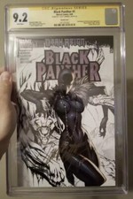 Black Panther #1 SS Sketch J S Campbell CGC 9.2 SS