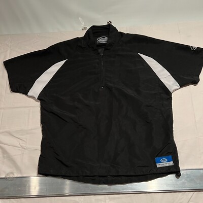 Louisville Slugger Boys Black Mock Neck 1/4 Zip Pullover Baseball