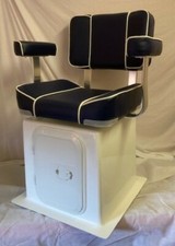 Navy Captains Boat Seat, Storage Box, 360° Swivel and Hatch - Rib / Fishing Boat