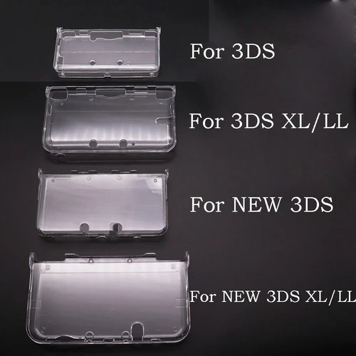 Clear Crystal Hard Shell Skin Transparent Case Cover For New 3DS / 3DS XL LL