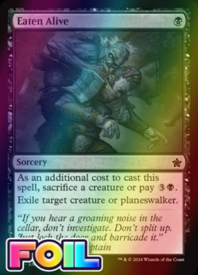 x1 Eaten Alive FDN Foundations MTG 172 FOIL COMMON M/NM 1x