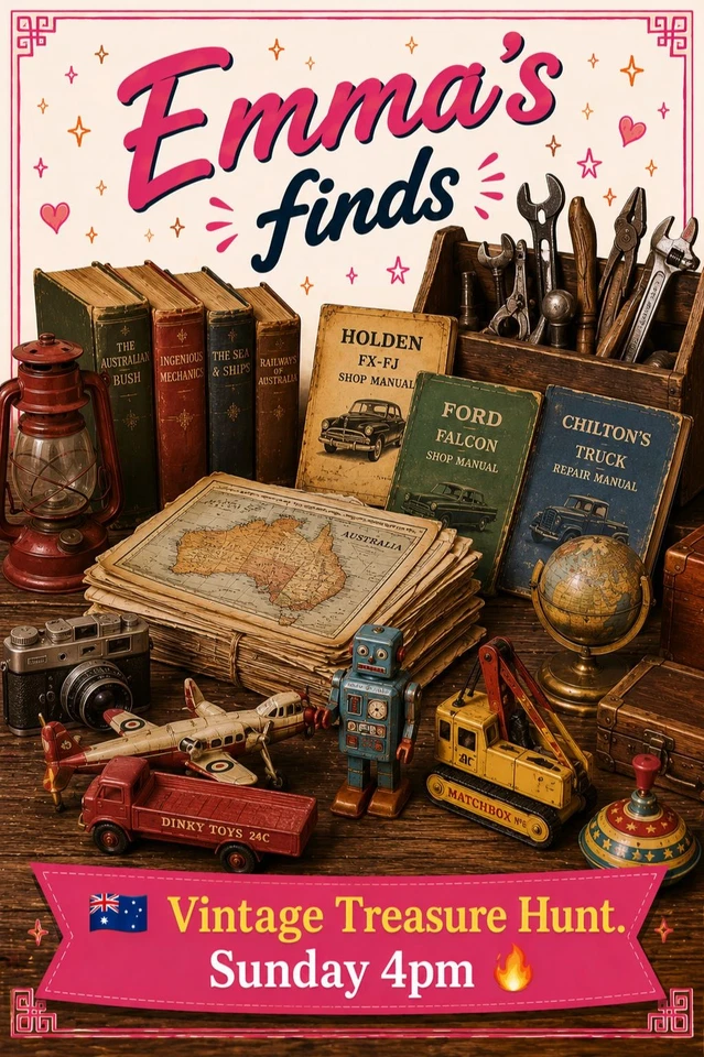 🇦🇺 Vintage Roadtrip Treasure Hunt! 🔥 $1 start Vintage & Retro