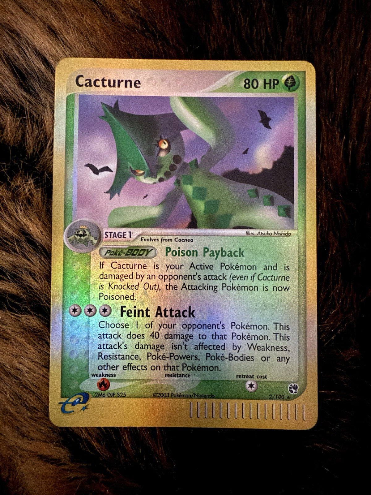 Cacturne 2/100 Sandstorm Reverse Holo
