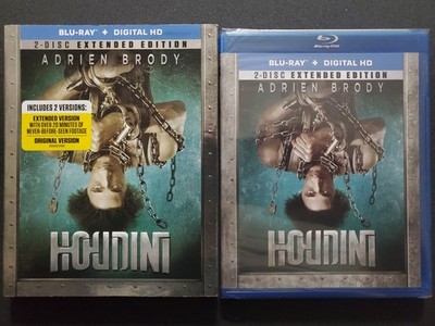 Houdini w/ Slipcover (Blu-ray/Digital, 2014, 2-Disc Set) Adrien Brody NEW SEALED