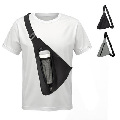 Sling Bag for Men, Anti-Theft Crossbody Chest Pack, Minimalist Daypack with W...