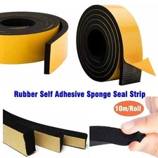 10M Rubber Seal Strip – Self Adhesive Soundproof Door & Window Insulation Tape