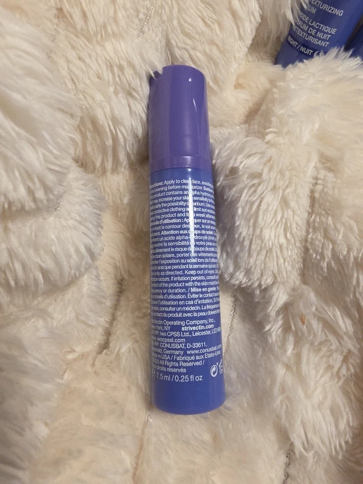 3 x Suero nocturno StriVectin Advanced Hydration ácido láctico .25 oz nuevo sin caja Foto 3 de 3