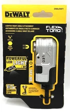 Dewalt DWALRAFT FLEXTORQ Lighted Right Angle Attachment- Elite Series- NIB