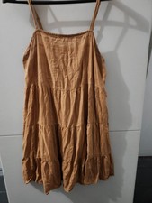 Old Navy Dress Womens L Tan Cami Strap Sleeveless Tier Dobby Texture Beach Flare Old Navy Dress Womens L Tan Cami Strap Sleeveless Tier Dobby Texture Beach Flare
