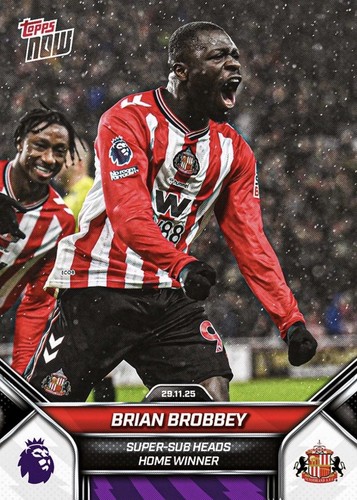 Brian Brobbey - 2025-26 Premier League Topps NOW® - Card 65 - PR: 376