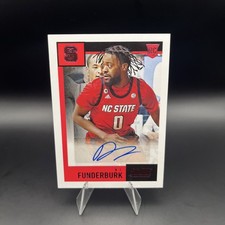 2021 Chronicles Draft #SR-DJF D.J. Funderburk Score Rookie Auto Pink NC State