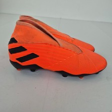 ADIDAS Nemeziz 19.3 Laceless Fußballschuhe UK 5 Orange Jungen Synthetik Slipper