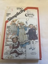 Simplicity Cinderella Pattern 5730 Girls' Dress and Pinafore Size 5, CC