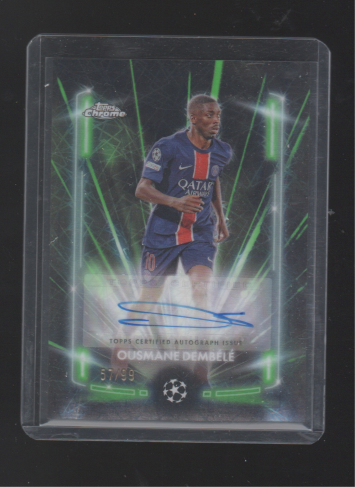 2024-25 Topps Chrome Uefa Club Competitions - Black Lazer