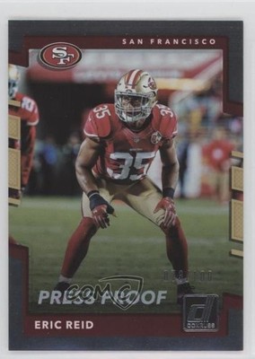 2017 Panini Donruss Press Proof Silver 73/100 Eric Reid #297 0f8