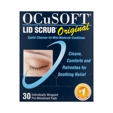 OCuSOFT Lid Scrub Eyelid Cleanser 30 per BoxWipe 30 Ct