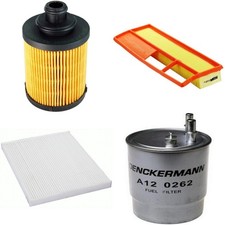 DENCKERMANN Inspektionspaket Filterset für Fiat Grande Punto 1.3 D Multijet