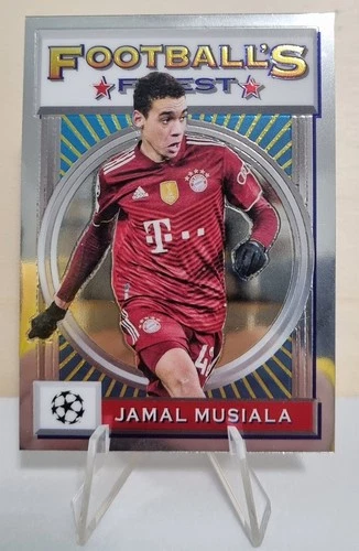 2021-22 Topps Finest Flashbacks UCL #42 Jamal Musiala FC Bayern München