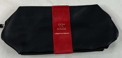 Ooh La Rouge Christian Siriano Black/Red  Leather Make Up Vanity Bag