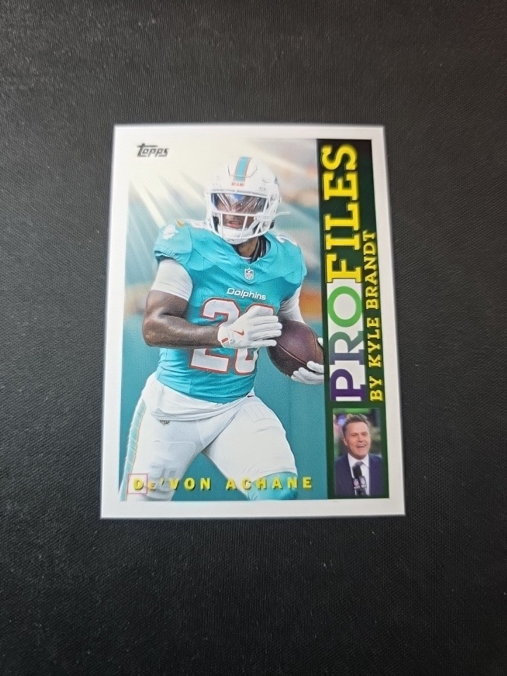 2026 Topps Flagship Football Devon Achane #TP6 Profiles - Dolphins
