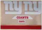 NEW YORK GIANTS FULL SIZE FOOTBALL HELMET DECALS WITH CENTER STRIPE & BUMPERS