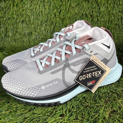 Nike React Pegasus Trail 4 GTX GORE-TEX Womens size 8 Grey Blue Black DJ7929-005