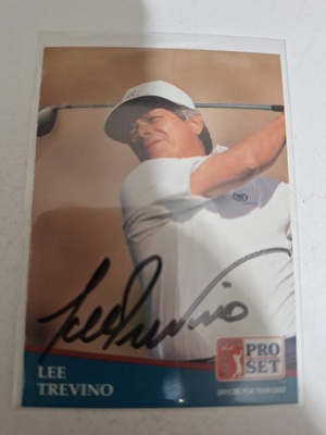 #ad Lee Trevino Autograph Card $10.00