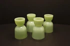 Pair of Vintage Fire King Jadeite Green Glass Double Egg Cups