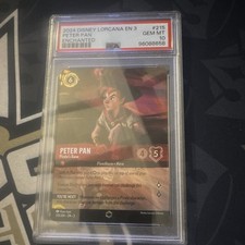 Disney Lorcana 2024 Peter Pan Pirate's Bane Enchanted Foil 215/204 PSA 10 ERRATA