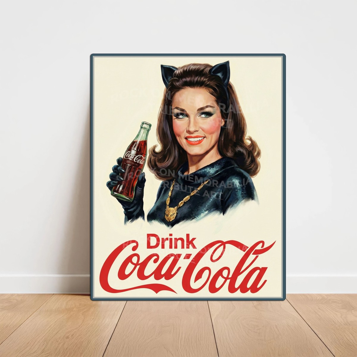 Coca-Cola – Julie Newmar - Catwoman – Premium Aluminum Metal Sign