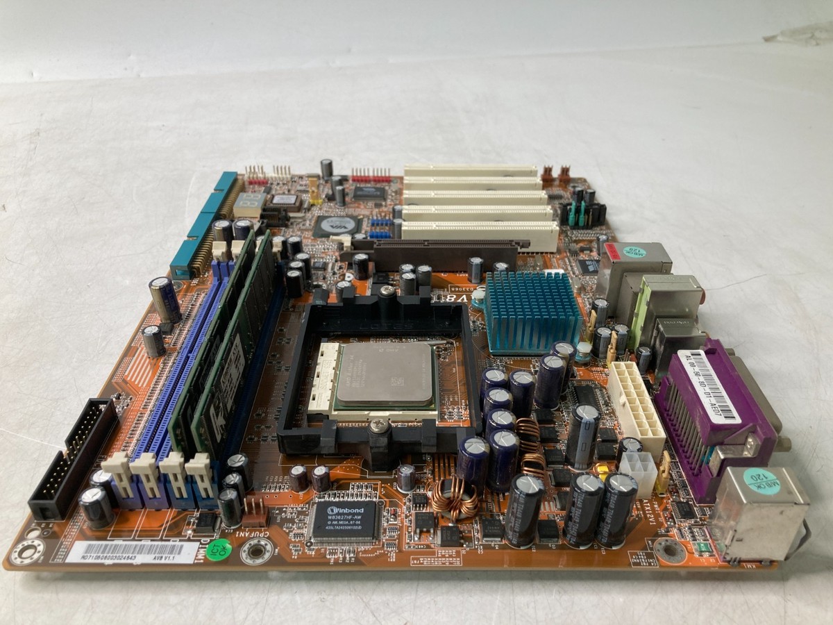 Vintage ABIT-AV8 w/ Socket 939 AMD Athlon 64 3500+ 1GB DDR UDIMM