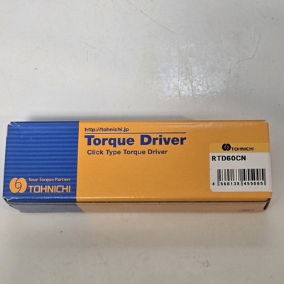 Tohnichi RTD60CN Adjustable Torque Screwdriver 10-60 cN.m NEW w/ Cert Japan