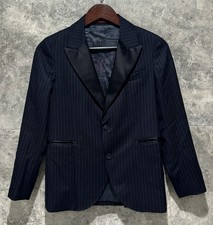 BRUNELLO CUCINELLI Boys  Virgin Wool Striped Tuxedo Jacket Age 12 Years 2450 