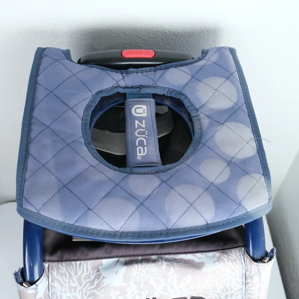 ZUCA Blue Reef Deep Sea Sport Insert Bag and Blue Frame Flashing Wheel Top Cover - Image 2 of 4