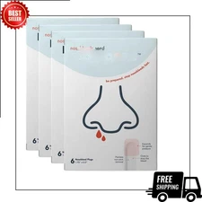 Nosebleed Stoppers - 24 Nose Bleed Plugs with Clotting Agent to Stop Nosebleeds