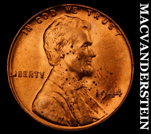1944 Lincoln Wheat Cent- Red- Choice Gem Brilliant Unc+++++ No Reserve #J932