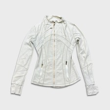 Lululemon Define Jacket Nulu Womens Size 2 White Full Zip Active Track Suit Top