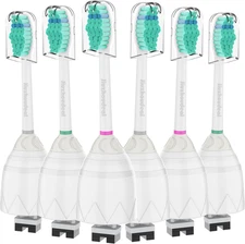 6 Pack Toothbrush Replacement Heads for Philips Sonicare E-Series,