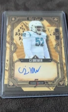 2022 Wild Card 5 Card Draw - Classic CJ Brewer #5CDCL-7 Rainbow Holo Foil-Tan /1