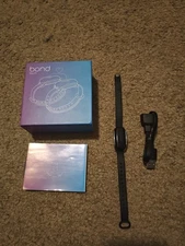 Bond Touch Long Distance Single Bracelet Black/Silver with Charger