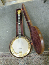 Vintage Vega Vox Plectrum Banjo with Case