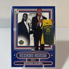 2025 Donruss WNBA Franchise Features Press Proof Blue 19 Dominique Malonga RC
