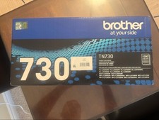Brother TN730 Black Toner Cartridge   Brand New, Genuine OEM, Sealed Box