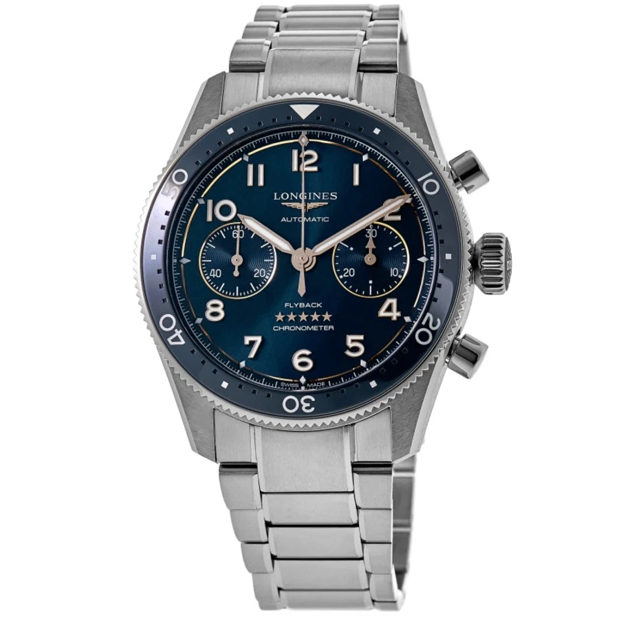 Nuevo Reloj Longines Spirit Flyback Automático Cronógrafo Hombre L3.821.4.93.6