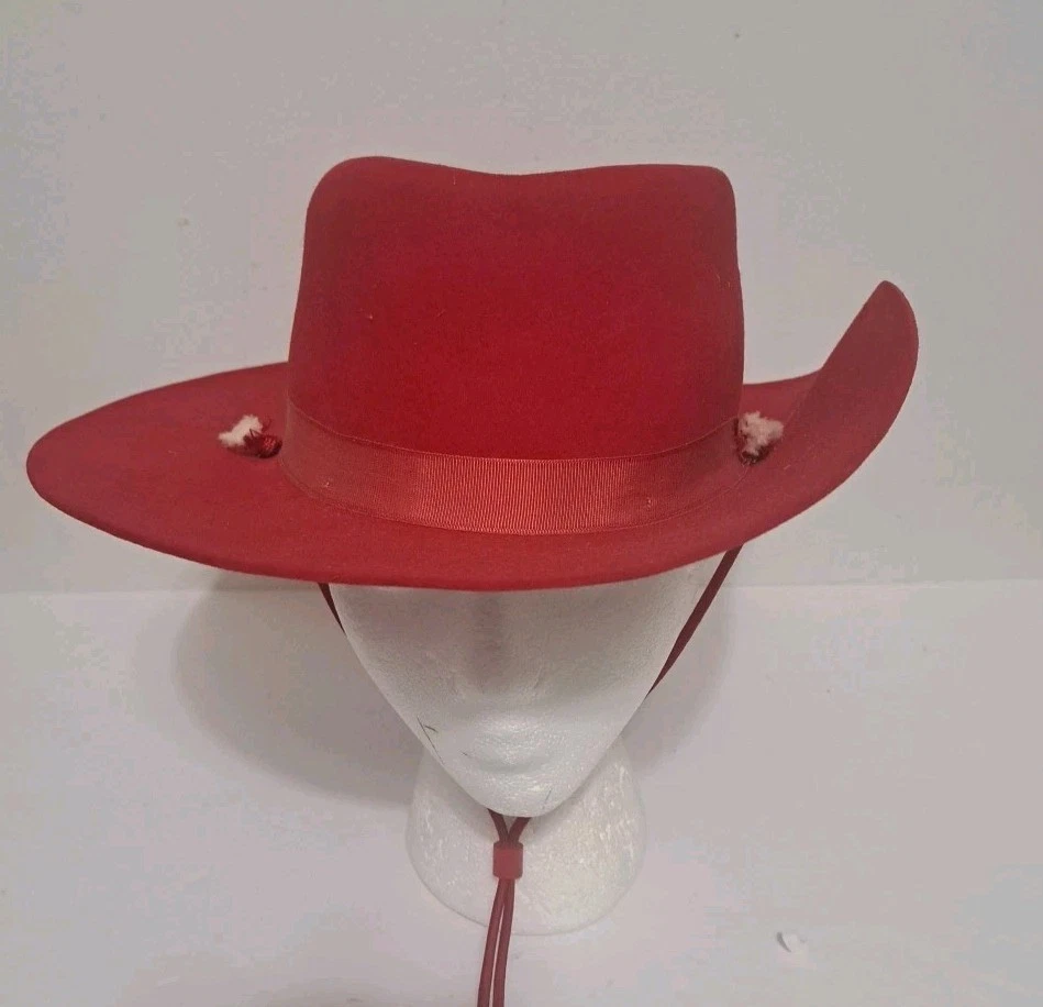 Sombrero de Vaquero Rojo Castor Par Excellence 3 XXX Talla 7 3/8 Foto 2 de 4