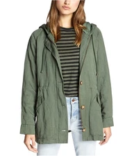 Sanctuary Clothing Womens Hooded Anorak Jacket, green, M