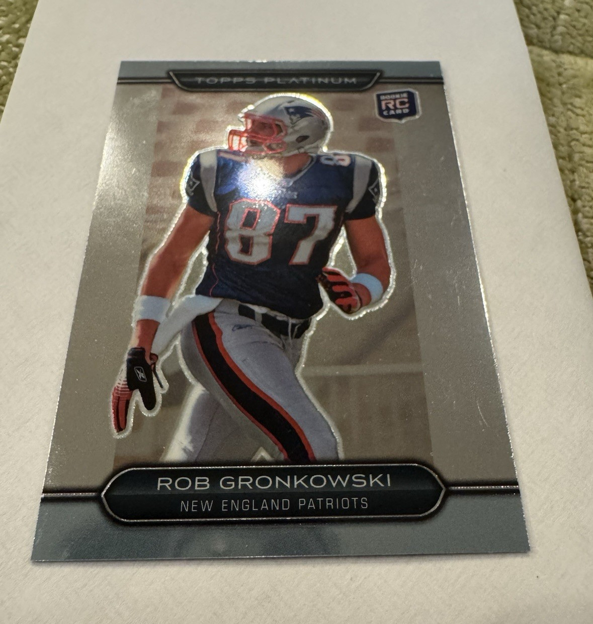 Topps 2010 Platinum Rob Gronkowski New England Patriots Rookie #122